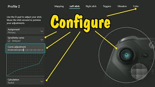 How to Configure an XBOX Elite Series 2 Controller Radial AxisIndependent Sensitivity Curve Shift [upl. by Jael]