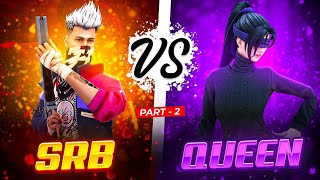 SRB vs Attitude Queen 👑💖😡  1vs1 Girl vs Boy 🔥🔥  funwithsrbyt  freefire 1vs1 viral [upl. by Airdnat]