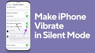 How to Make iPhone Vibrate in Silent Mode [upl. by Neit62]