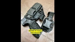 Tisas Zigana PX9 Gen 2 Kydex IWB Holster With Internal Lining And Claw Clip Made In Turkey [upl. by Revell]