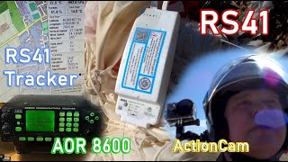 RS41 Wettersonde ► Sondenjagd ► AOR 8600 ► ActionCam Wolfang GA300 ► Honda Sh150i [upl. by Eba]