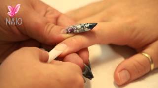 Application dune Capsule Blanche Tutoriel par Naio Nails [upl. by Emirac]