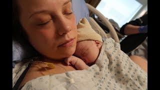 LABOR AND DELIVERY VLOG INDUCED AT 41 WEEKS PREGNANT  BIRTH VLOG [upl. by Iddet]