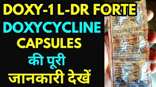 Doxy 1 ldr forte capsules uses side effects in hindi  doxycycline and lactic acid bacillus capsule [upl. by Asilla]