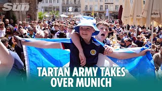 The Tartan Army takes over Munich [upl. by Quinby]