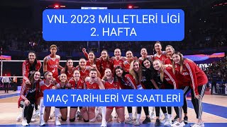 2023 Milletler Ligi 2 Hafta Ne Zaman [upl. by Celtic791]