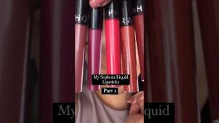 My Sephora liquid lipsticks collection part 1 [upl. by Ennaharas]