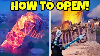 How to OPEN GIANT HAND BOX Fortnite LIVE EVENT [upl. by Beale]