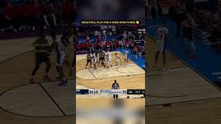 A Beautiful Play for a Wide Open Three Pointer 👀 March Madness edition shorts [upl. by Eelatsyrc]