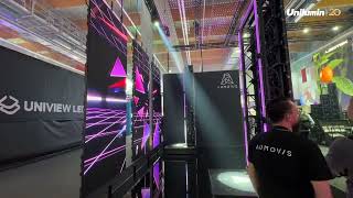 Unilumin amp AUMOVIS Autonomously Driving LED Walls at ProlightSound 2024 [upl. by Aivatra]