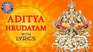 Aditya Hrudayam Stotram Full With Lyrics  आदित्य हृदयम  Powerful Mantra From Ramayana  Mantra [upl. by Neve]