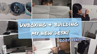 Unboxing amp Building my new desk 2024 Version [upl. by Yeslaehc]