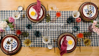 Hosting 101  How To Setup A Casual Dinner Tablescape [upl. by Suellen464]