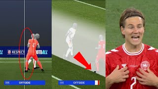 Denmark Player Anderson Goal Disallowed By Offside  Anderson Hand Ball And Kai Havertz Goal Penalty [upl. by Astri]