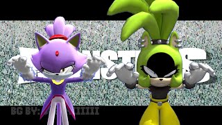 MMD  MONSTER  Blaze the Cat and Surge the Tenrec [upl. by Beare]