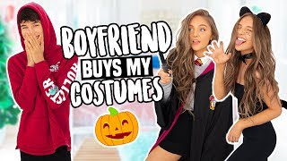 BOYFRIEND BUYS MY HALLOWEEN COSTUMES Shopping Challenge 2018 [upl. by Helaina]