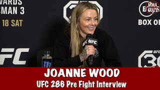 Joanne Wood reveals advice from Molly McCann in Luana Carolina fight at UFC 286 [upl. by Barbur]