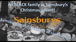 SAINSBURYS Gravy Song Christmas advert has ALL BLACK FAMILY and gets TORRENTS of RACIST ABUSE [upl. by Bissell]