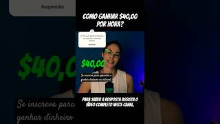 💰 GANHE 40 REAIS POR HORA para TRABALHAR EM CASA  DIGITADOR ONLINE  Working From Home [upl. by Mikaela]