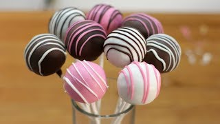 How to Make Cake Pops  Easy Homemade Cake Pop Recipe [upl. by Ordnael]