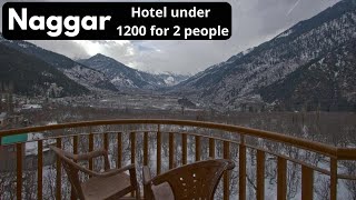 Hotels in Naggar Himachal  Stay under 1200 for 2 people  Budget stay near Manali naggarcastle [upl. by Sabir684]