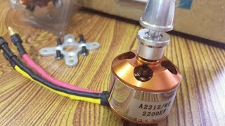 Unboxing A22126 2200KV Brushless Motor [upl. by Anairotciv]