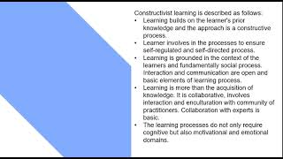 Lesson 3 Constructivist Theory in Teaching Mathematics in the Mathematics Grade [upl. by Zena670]