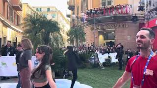 Le prove di Lorella Cuccarini per la serata al Festival di Sanremo [upl. by Aivatan]