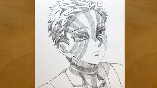 Anime drawing  How to draw Akaza from Demon Slayer  stepbystep  Kimetsu no Yaiba  Upper Moon 3 [upl. by Kristyn885]