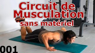 Circuit Musculation Sans Matériel 001 [upl. by Solraced]