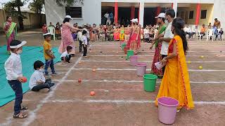 BCS Throwing balls in to bucket game for UKG students [upl. by Yeldah317]