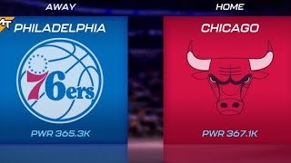 Philadelphia 76ers vs Chicago Bulls  Fantasy Finals Hard Level  NBA 2K Mobile [upl. by Eiramait480]