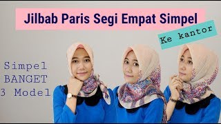 10 Tutorial Hijab  Cara Pakai Jilbab Segi Empat Simpel Ke Kantor Simple Square Hijab For Office [upl. by Aniraad]