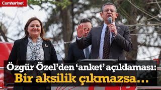 Özgür Özelden kritik anket açıklaması Bir aksilik çıkmazsa [upl. by Airekal]