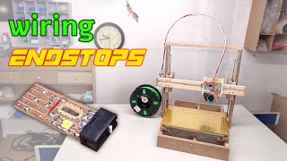 Unipolar 3D printer part 12  endstops and wiring [upl. by Omar697]