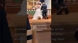 Patient Bride Plays Subtle Joke on Sluggish Groom on Wedding Day [upl. by Consuela108]