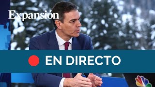 Pedro Sánchez interviene en el Foro Económico Mundial de Davos Suiza [upl. by Ednargel831]