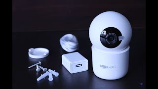 TOTOLINK C2 WIFI網路攝影機推薦與開箱之產品開箱與壁掛安裝方式說明影片 [upl. by Enitsirhc]