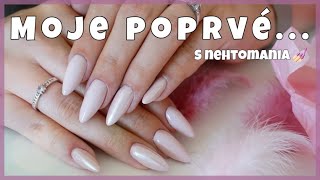 Poprvé zkouším Nehtomanii 💅🏻  Gelové nehty doma  Kate Cosmetics [upl. by Xet]