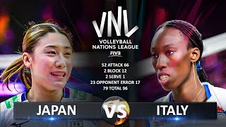 Japan vs Italy  1st Place Match  Womens VNL 2024 [upl. by Annetta]