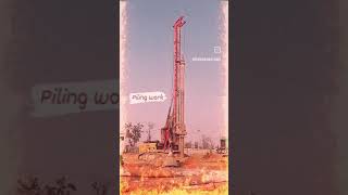 piling work for construction work civilengineering workout youtubeshorts shortvideo love [upl. by Eiramanitsirhc]