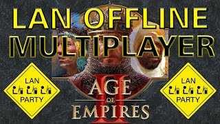 Age of Empires II Multiplayer LAN Offline Tutorial [upl. by Anitsud]