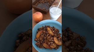 Healthy Peach Crisp 🍑 V GF Recipe here peachcrisp vegandessert glutenfreedessert viral food [upl. by Suqram]