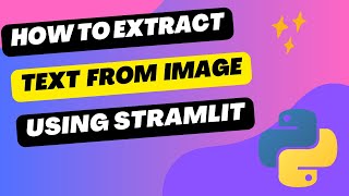 How to Build an Image Text Extractor with Streamlit in Python Python tutorial [upl. by Oetsira]