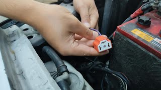 How to Change H4 headlight Socket [upl. by Ahsyen]