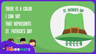 GREEN St Patricks Day Lyric Video  The Kiboomers Preschool Songs amp Nursery Rhymes [upl. by Janot]