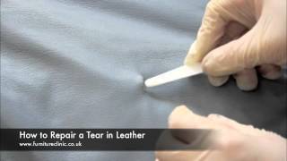 How to Repairing a Tear in Leather [upl. by Barbuto]