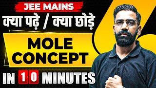 Complete MOLE CONCEPT in just 10 MINUTES  JEE Main 2024 [upl. by Ely]