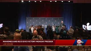 LIVE Patrick Mahomes and Andy Reid at Super Bowl victory press conference [upl. by Ahsimrac953]