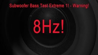 Subwoofer Test Extrem  Warning 408 Hz NEW [upl. by Mcclure]